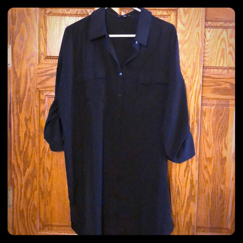 Lulu’s Black Shirt Dress